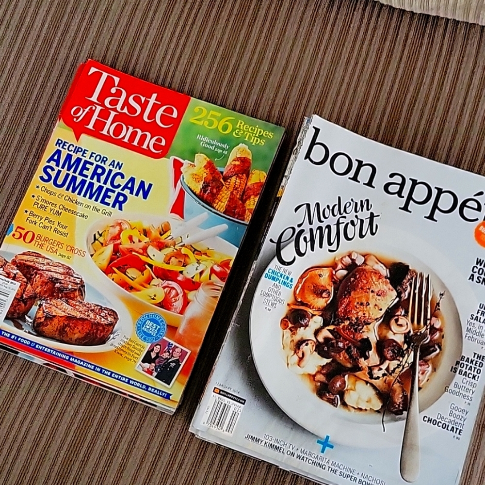 18 BON APPETIT/TASTE OF HOME MAGAZINES 2014-2016, ASSORTED ISSUES + Bonus Book!